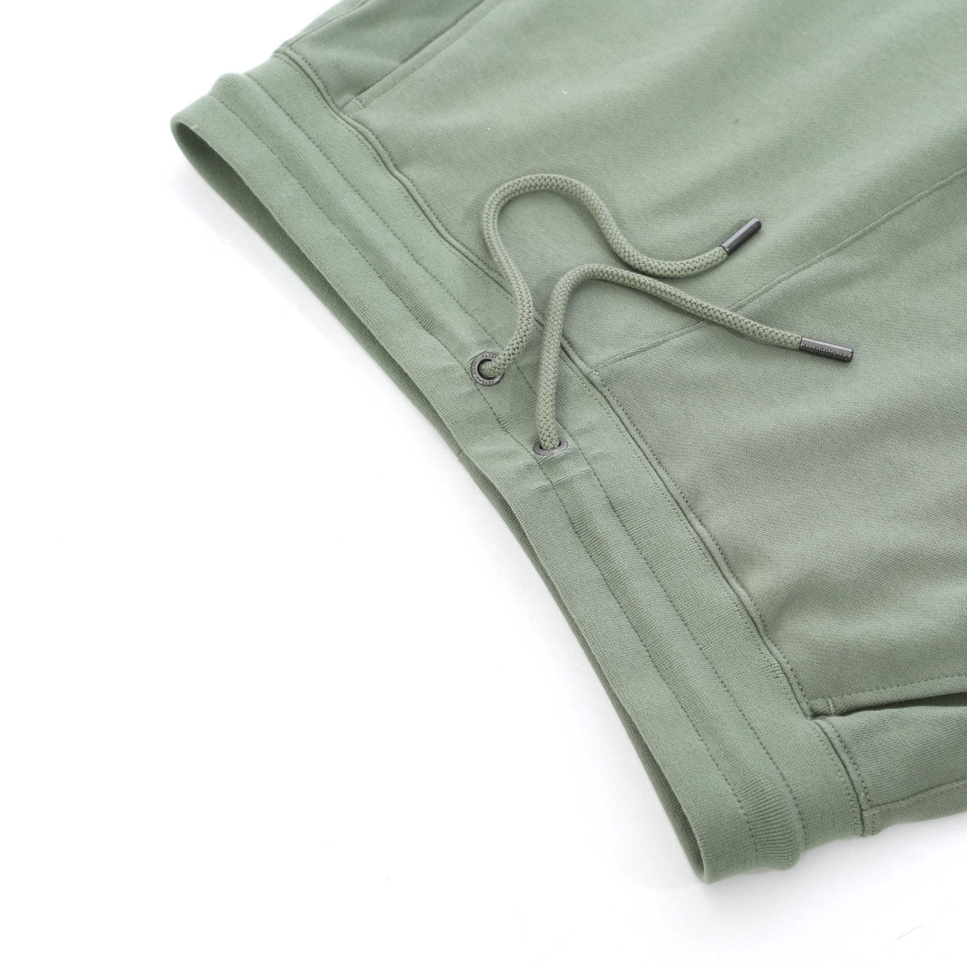 Psycho Bunny Baxter Sweat Short in Sea Spray Green Detail