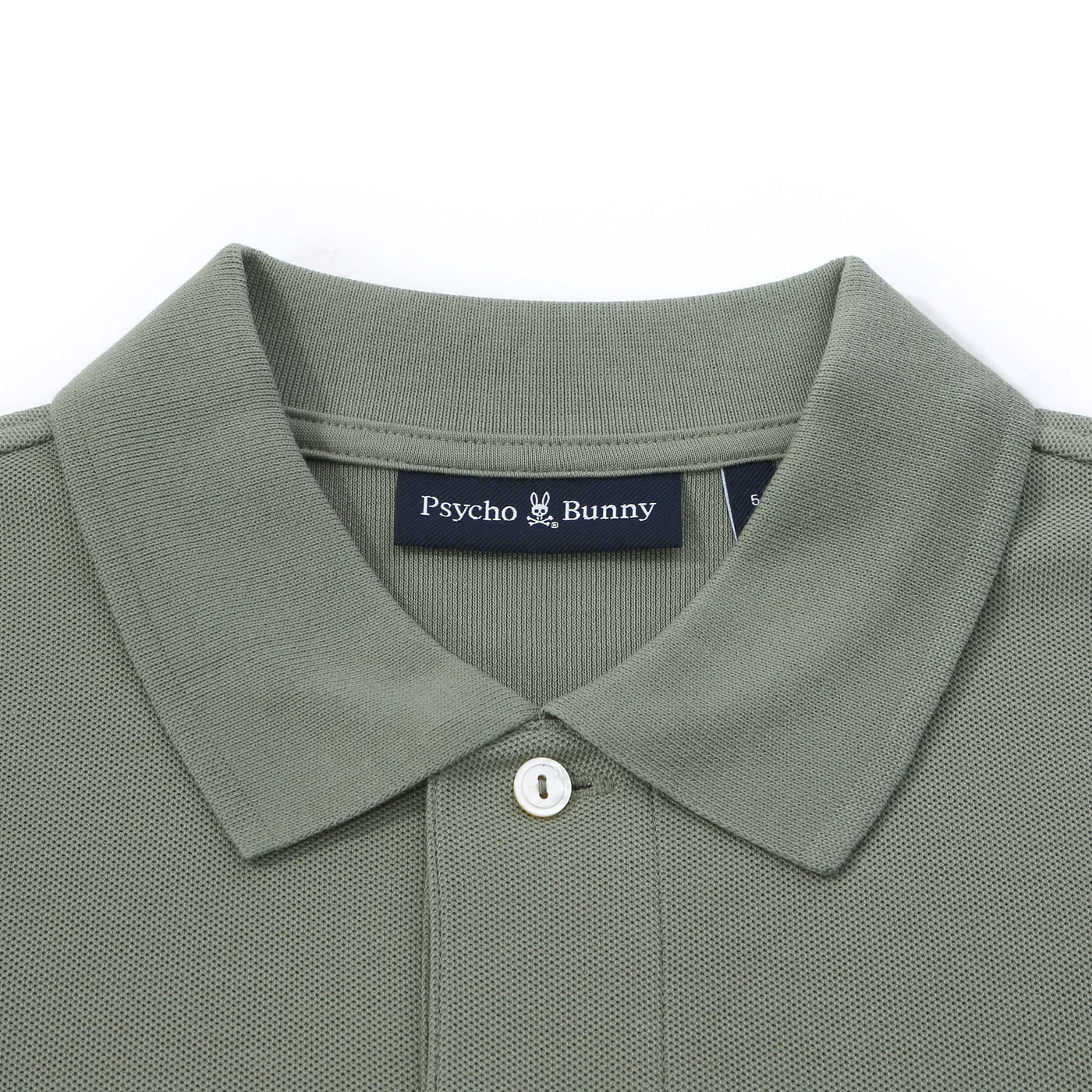 Psycho Bunny Classic Polo Shirt in Sea Spray Green Collar