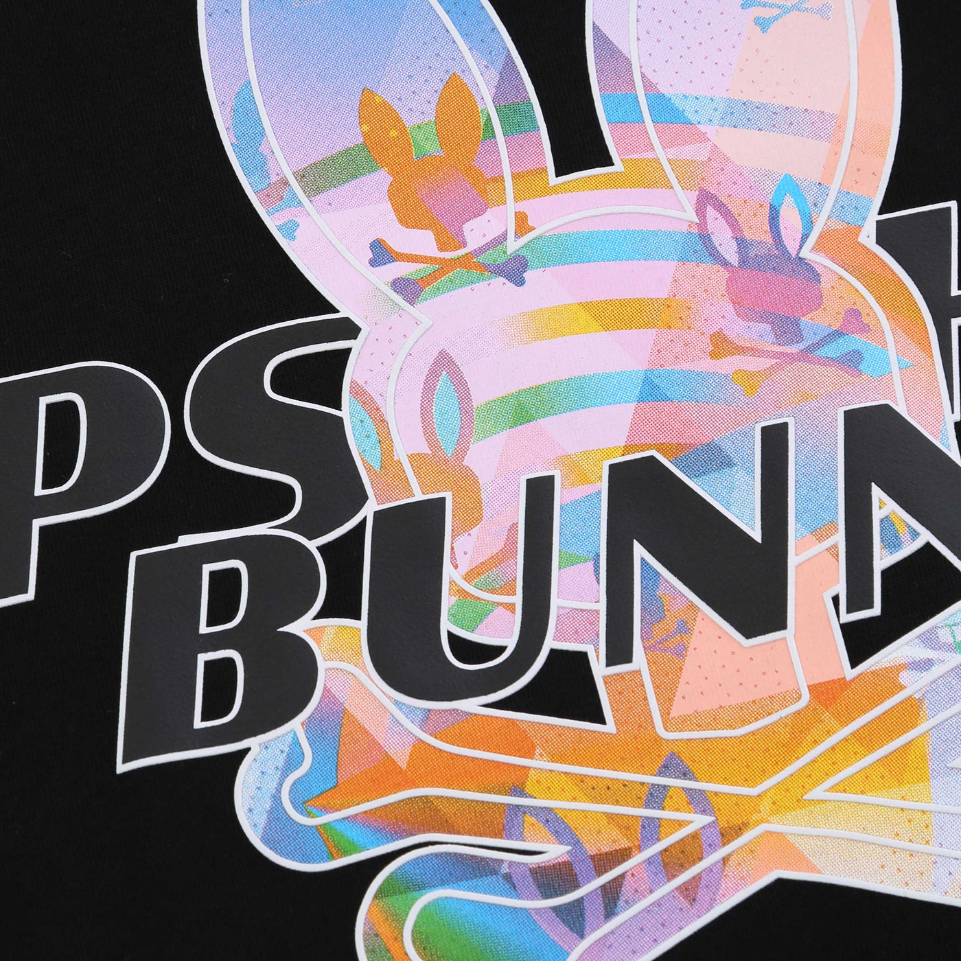 Psycho Bunny Milos Graphic T-Shirt in Black Print