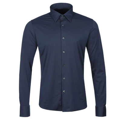 RRD Oxford Jacquard Shirt in Navy