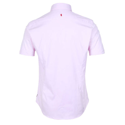 Remus Uomo 2 Way Stretch SS Shirt in Pink Back