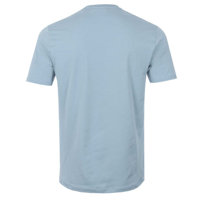 Remus Uomo Basic Crew Neck T Shirt in Duck Egg Blue Back