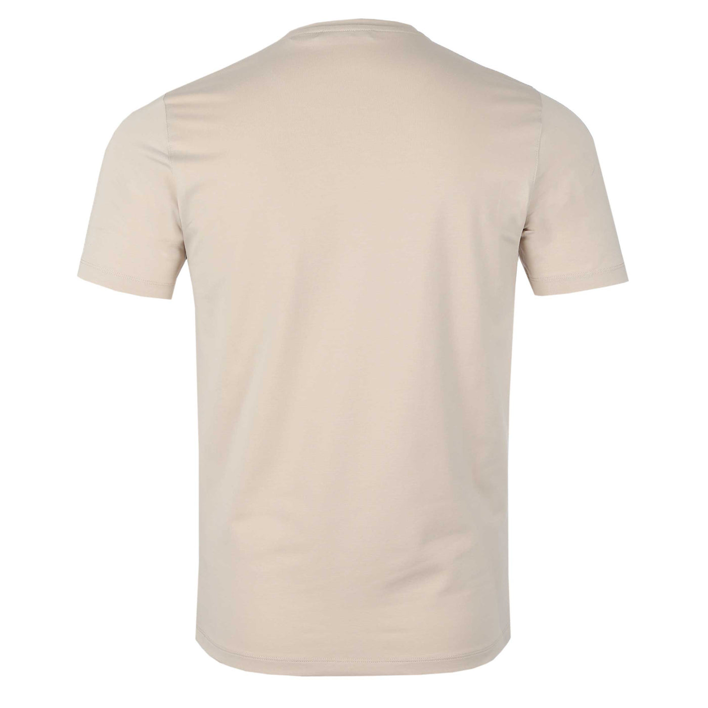 Remus Uomo Basic Crew Neck T Shirt in Stone Back