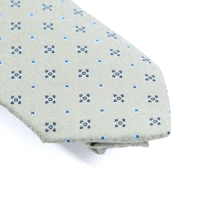 Remus Uomo Dot Tie & Hank Set in Mint Green Design