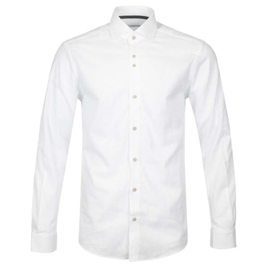 Remus Uomo Frank Linen Shirt in White