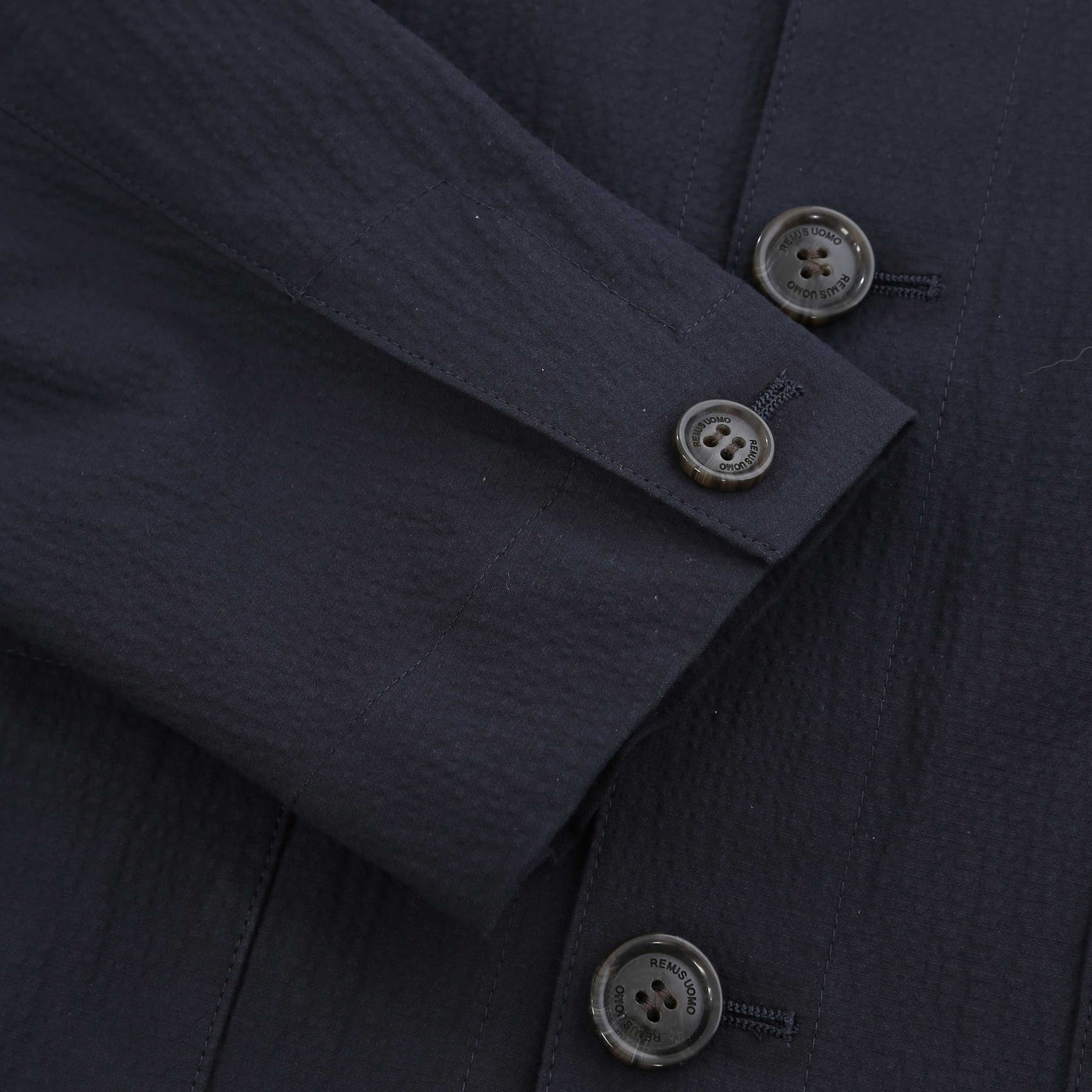 Remus Uomo Keats Overshirt in Navy Cuff