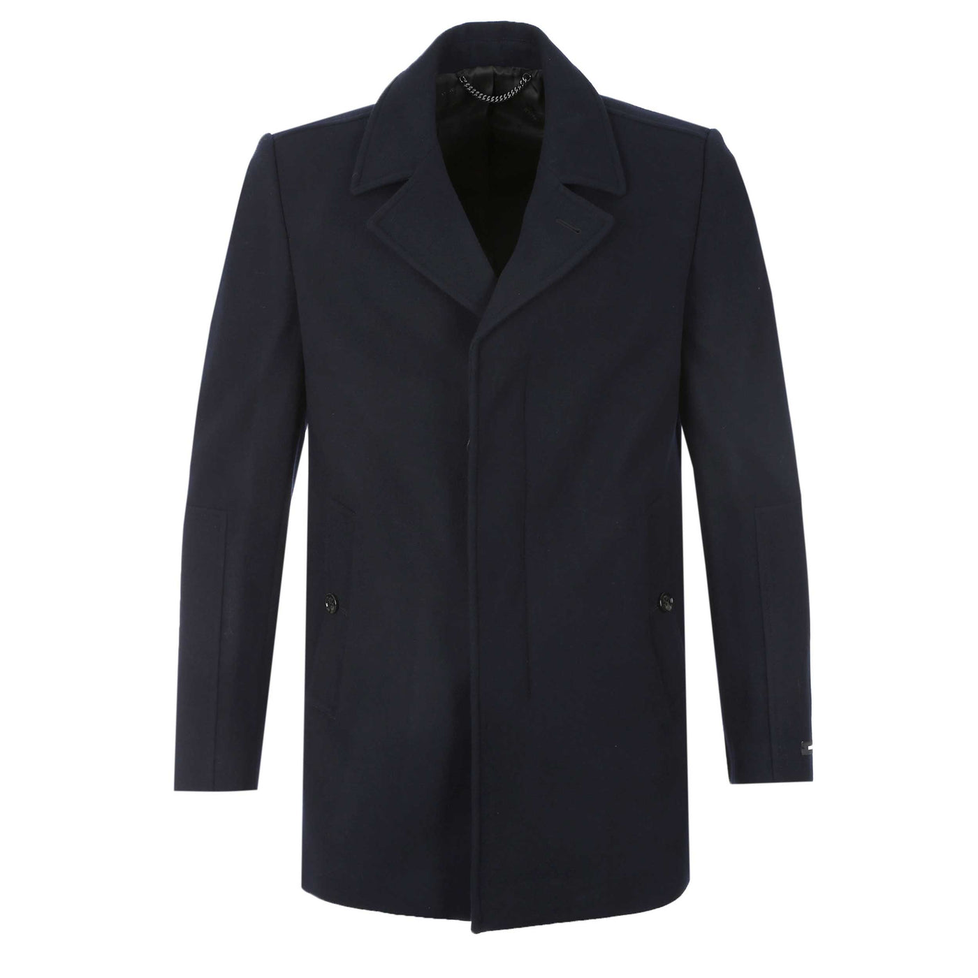 Remus Uomo Lochlan Overcoat in Navy