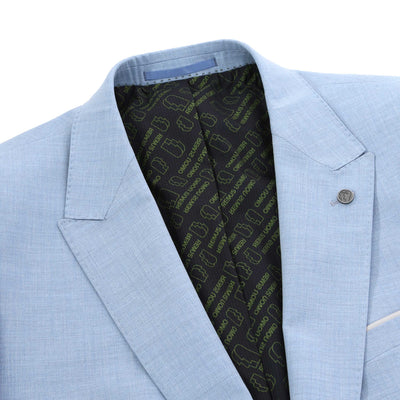 Remus Uomo Massa Jacket in Light Blue Lapel