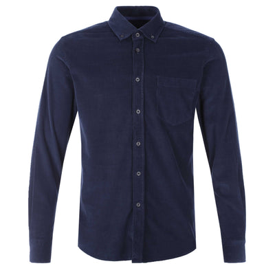 Remus Uomo Needle Cord Shirt in Navy