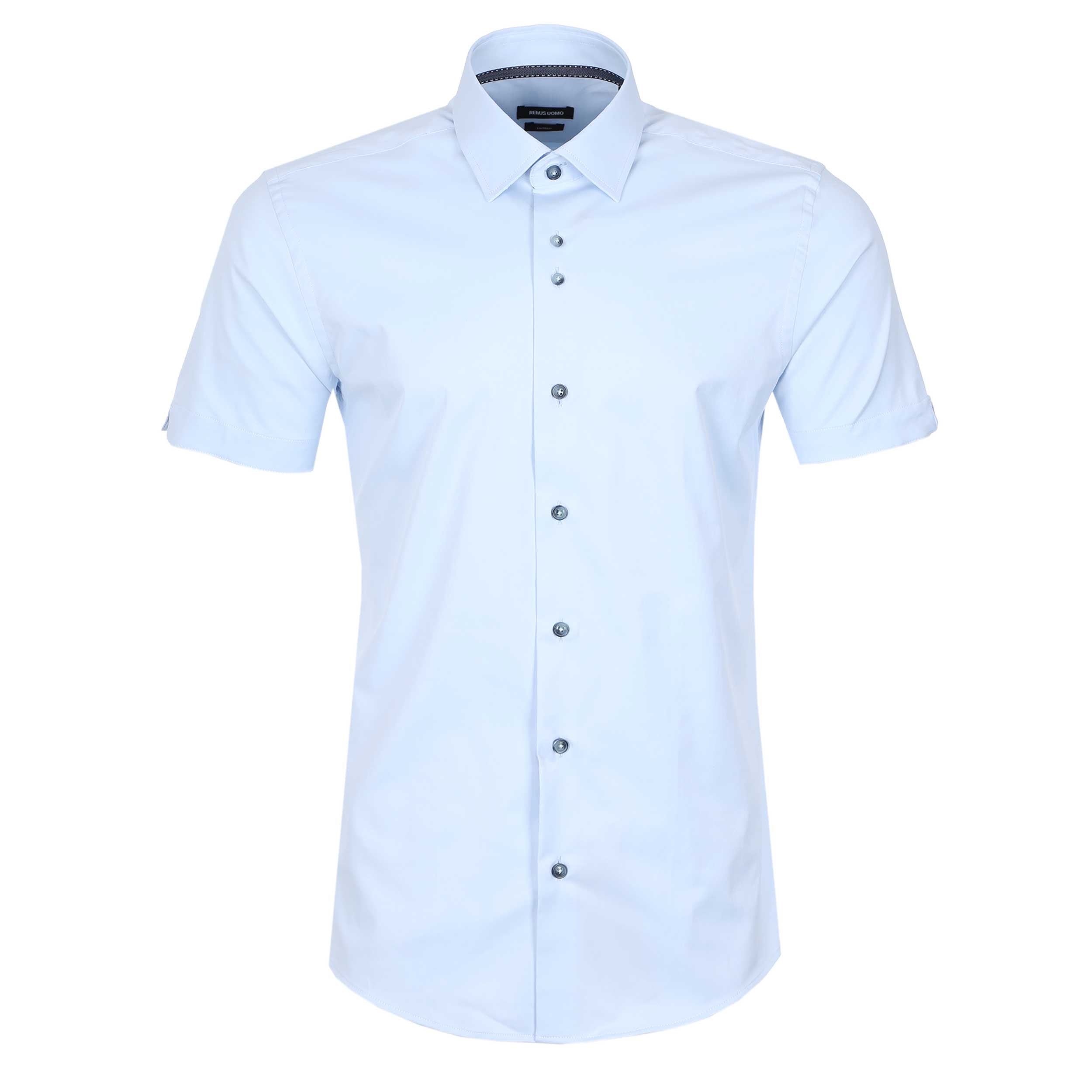 Remus Uomo Parker SS Shirt in Sky Blue