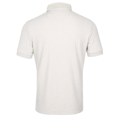 Remus Uomo Weave Polo Shirt in Sand Back