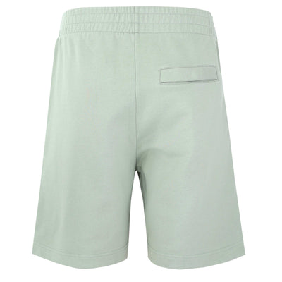 Sandbanks Badge Logo Sweat Short in Sage Back