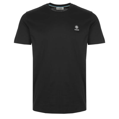 Sandbanks Badge Logo T Shirt in Black