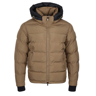 Sandbanks Banks Puffer Jacket in Light Brown