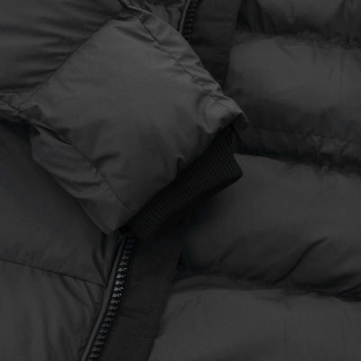 Sandbanks Ravine Mid Puffer Jacket in Black Cuff