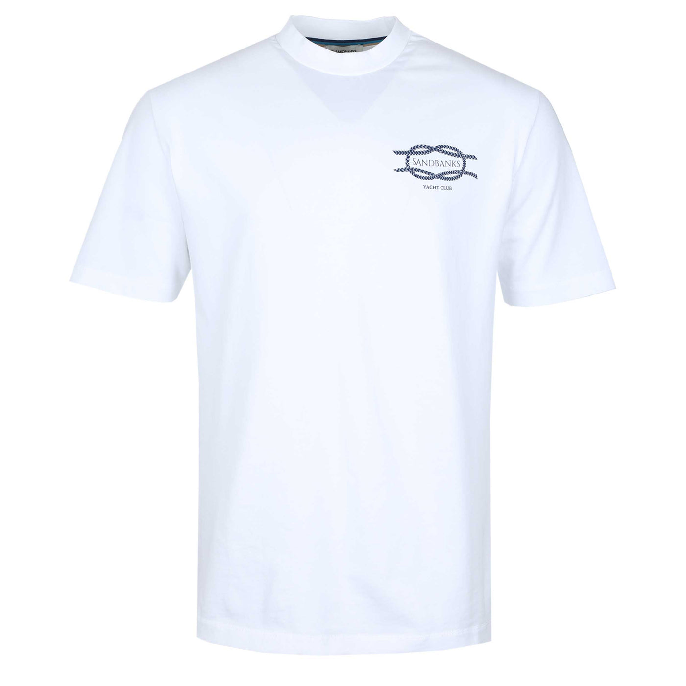 Sandbanks Yacht Club T Shirt in White