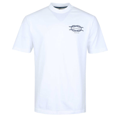 Sandbanks Yacht Club T Shirt in White