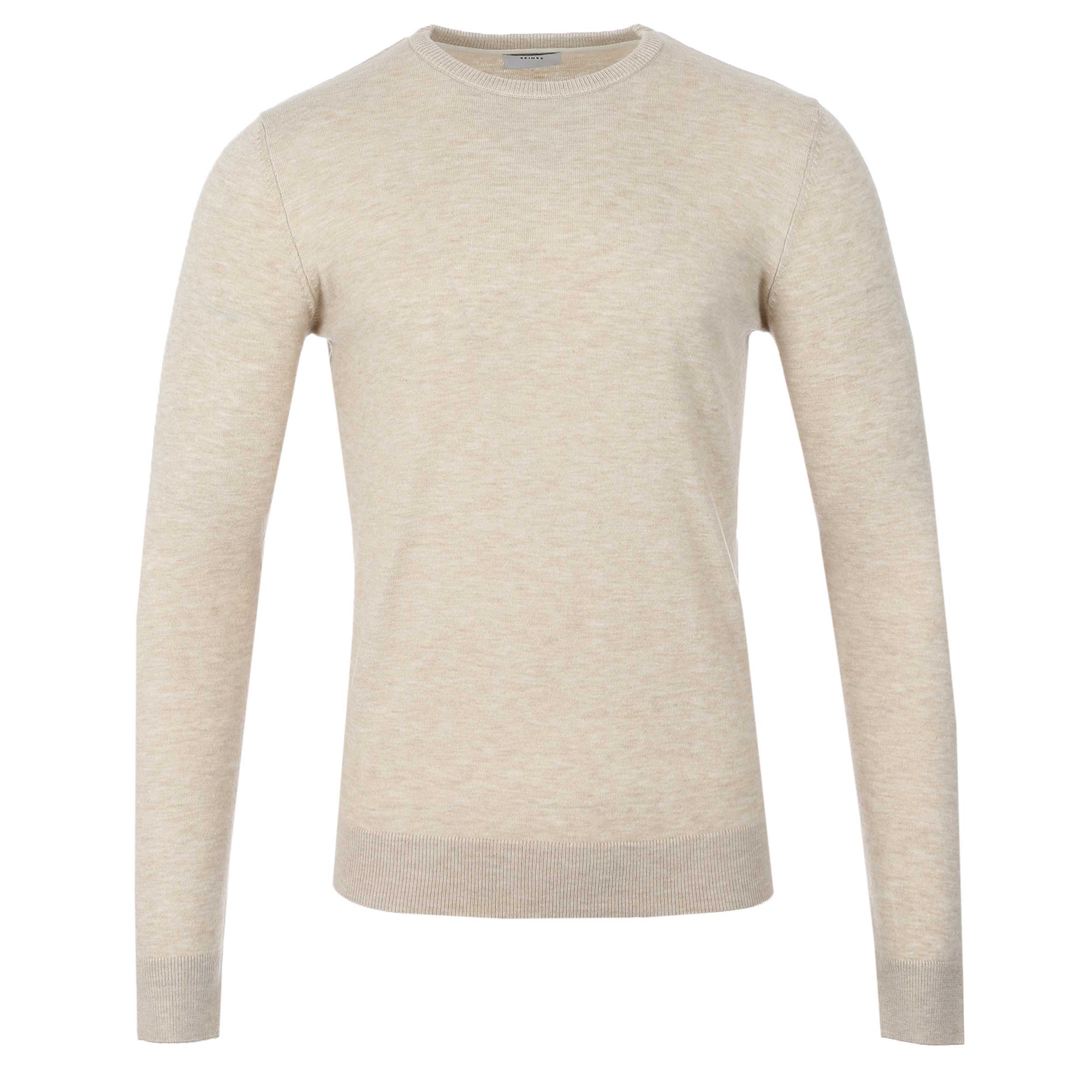 Seinse Crew Neck Knitwear in Beige Melange