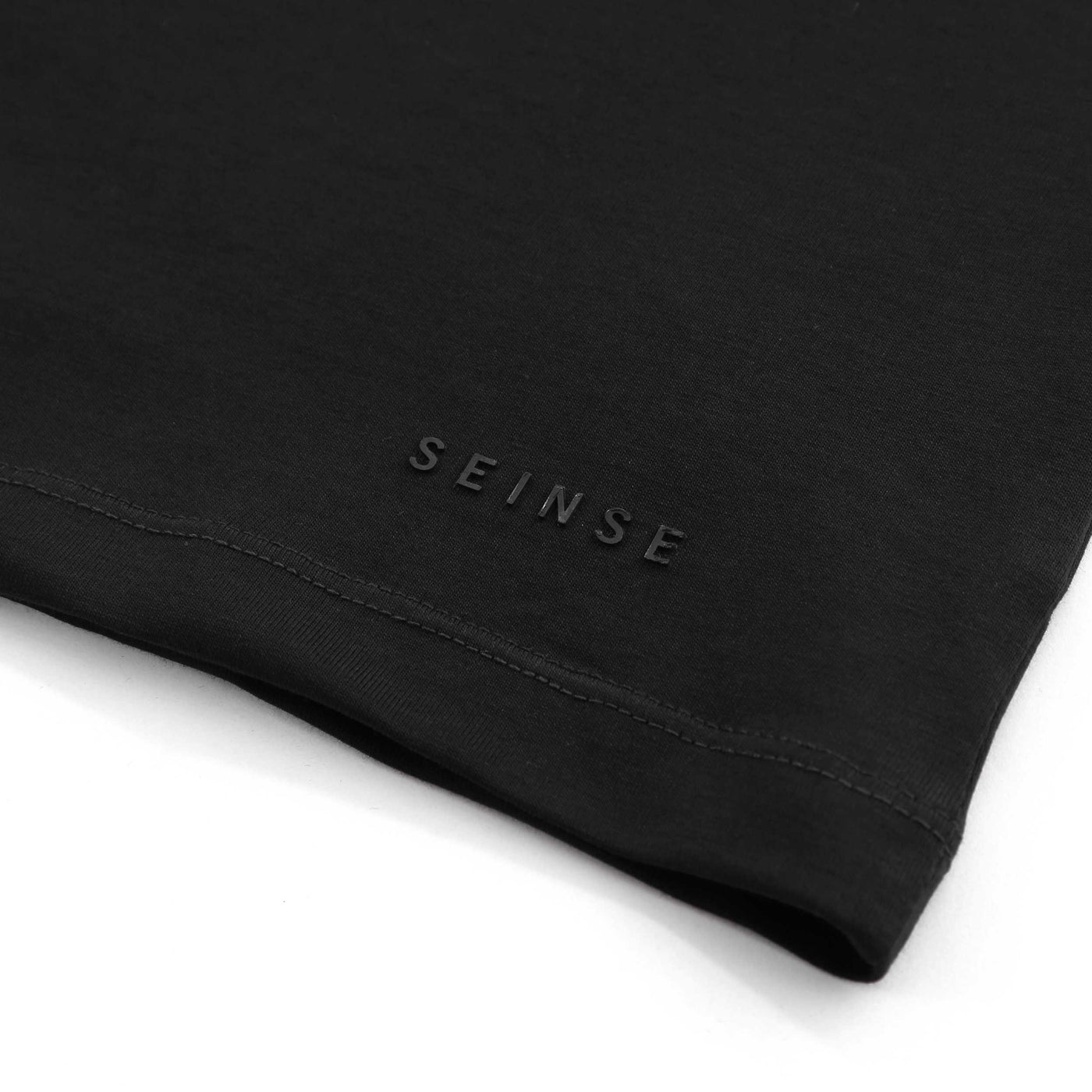 Seinse Essential Crew Neck T Shirt in Black Logo