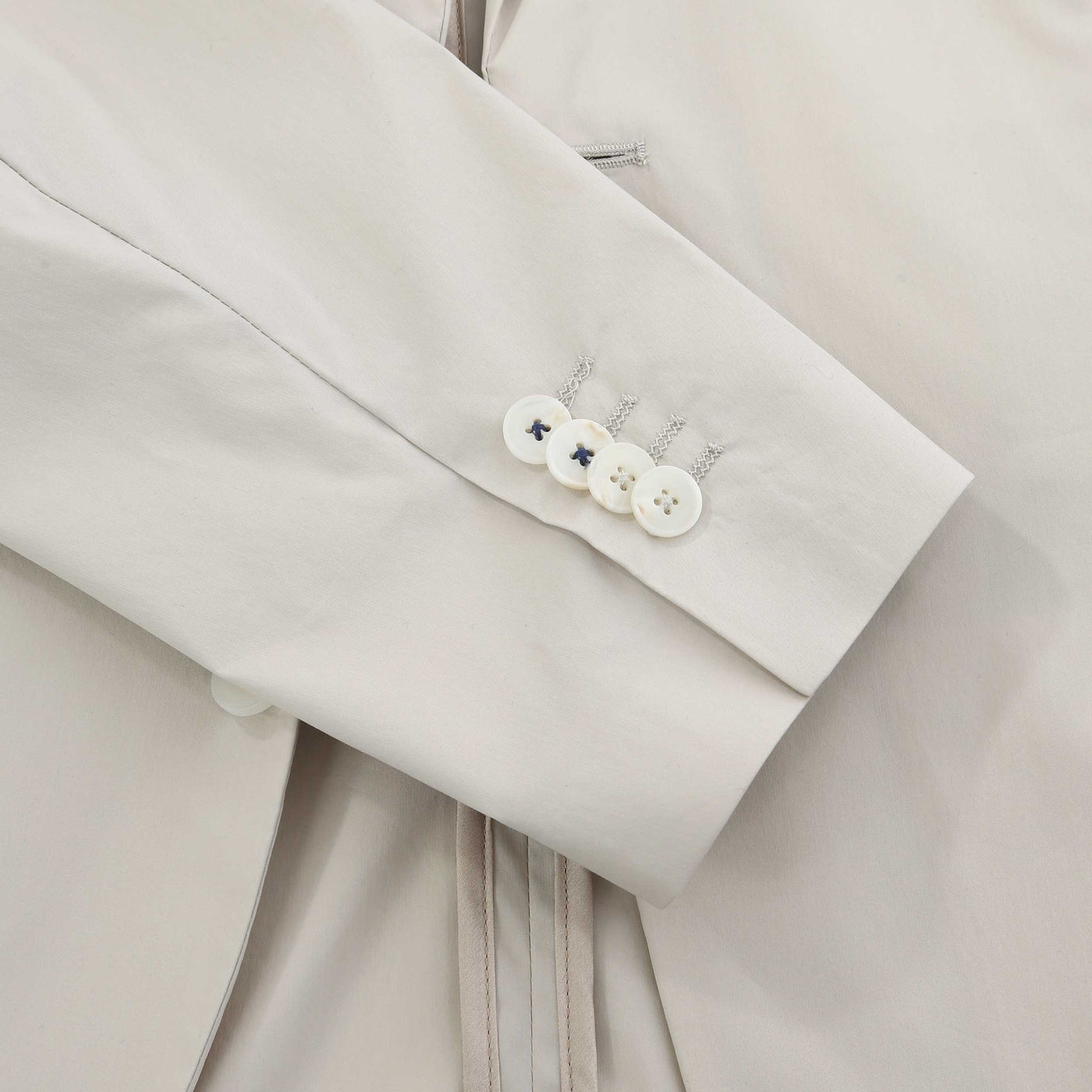 Seinse Patch Pocket Blazer Jacket in Beige Cuff