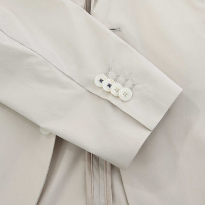 Seinse Patch Pocket Blazer Jacket in Beige Cuff
