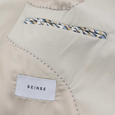 Seinse Patch Pocket Blazer Jacket in Beige Detail