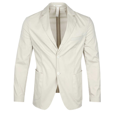 Seinse Patch Pocket Blazer Jacket in Beige