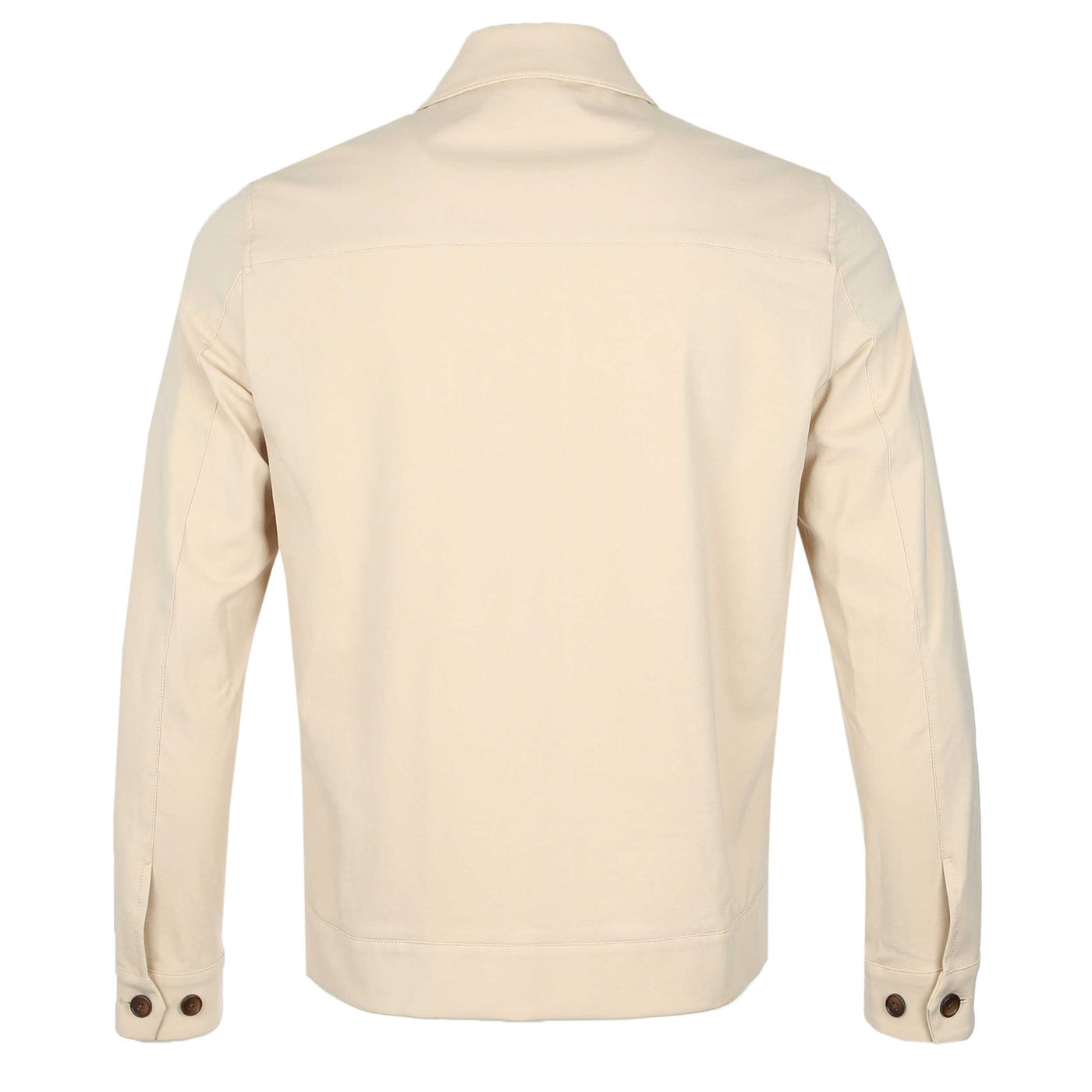 Seinse Patch Pocket Shacket in Beige Back