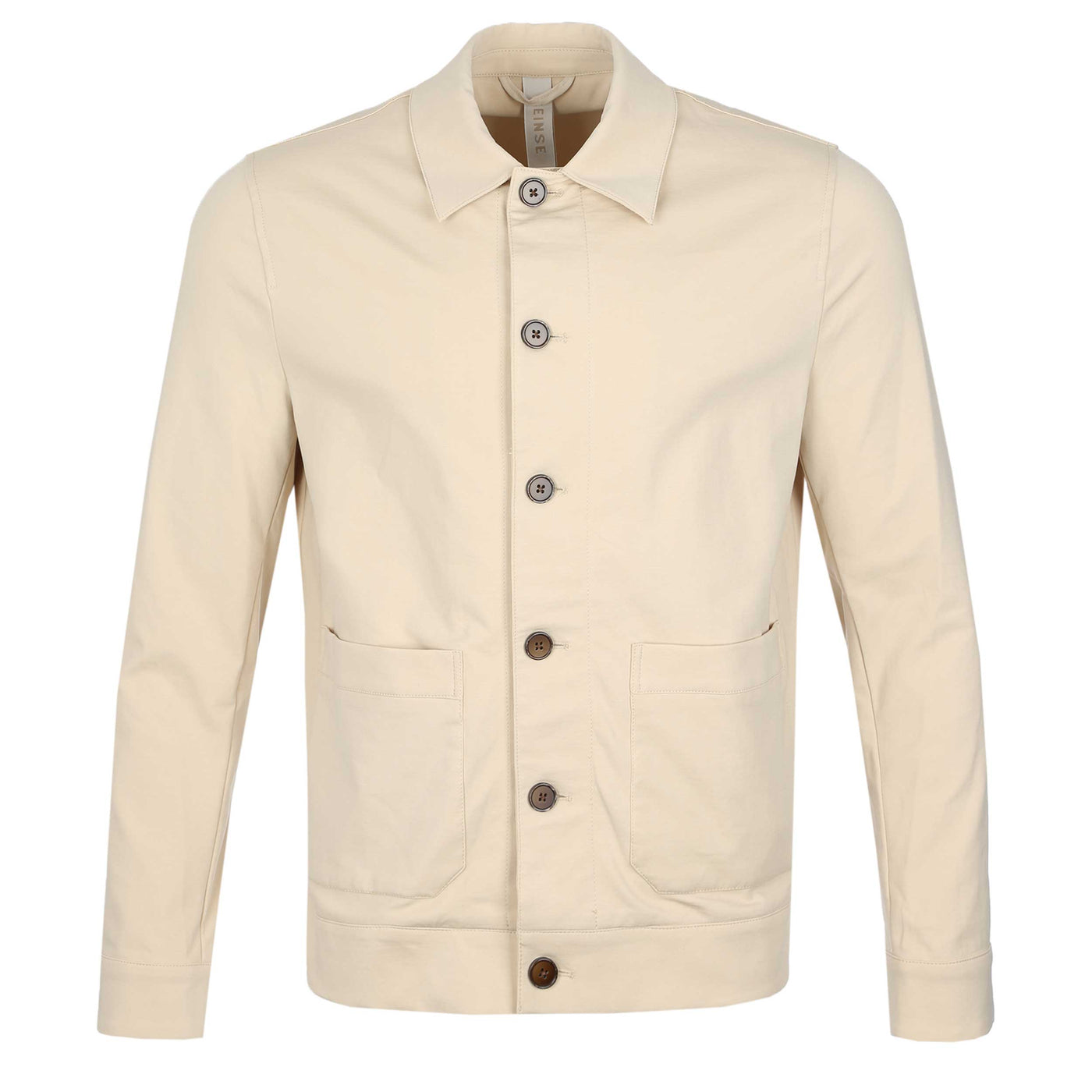 Seinse Patch Pocket Shacket in Beige