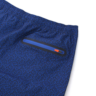 Swims Coral Swim Short in Navy Zip Pocket