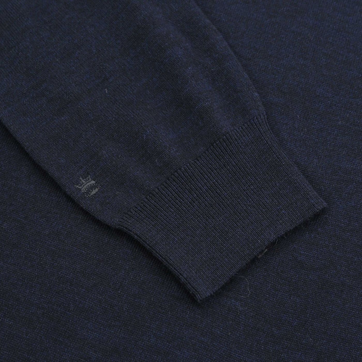 Thomas Maine 3 Button Merino Knit Polo Shirt in Navy Logo