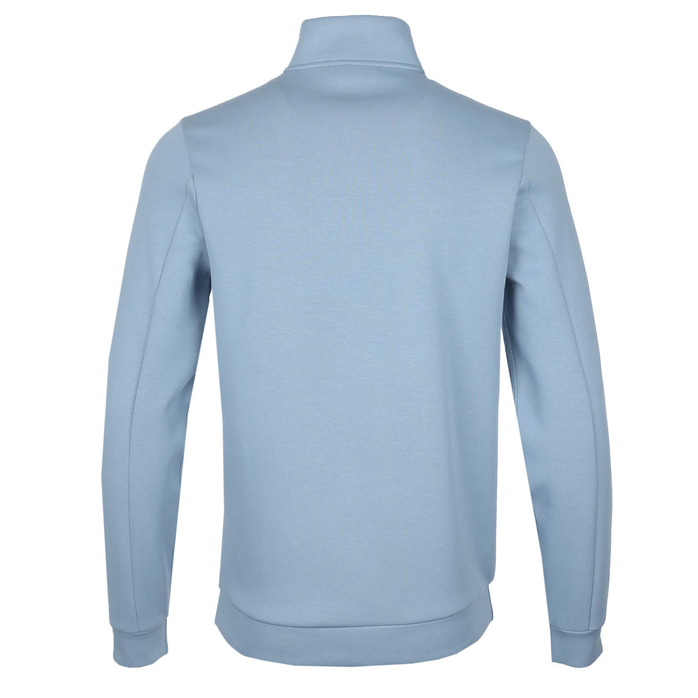 Thomas Maine Interlock 1/4 Zip Sweatshirt in Sky Blue