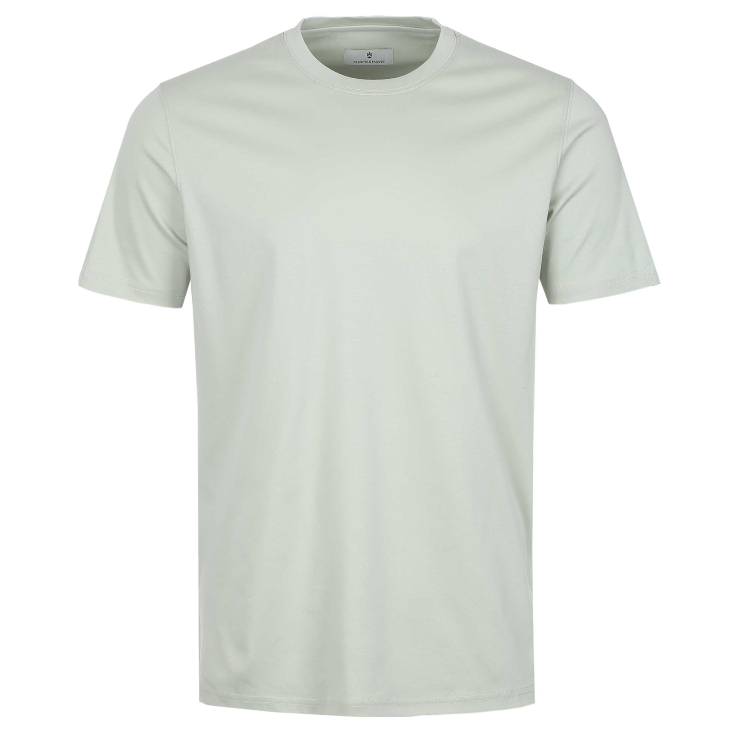 Thomas Maine Liquid Cotton Lux T-Shirt in Sage Green