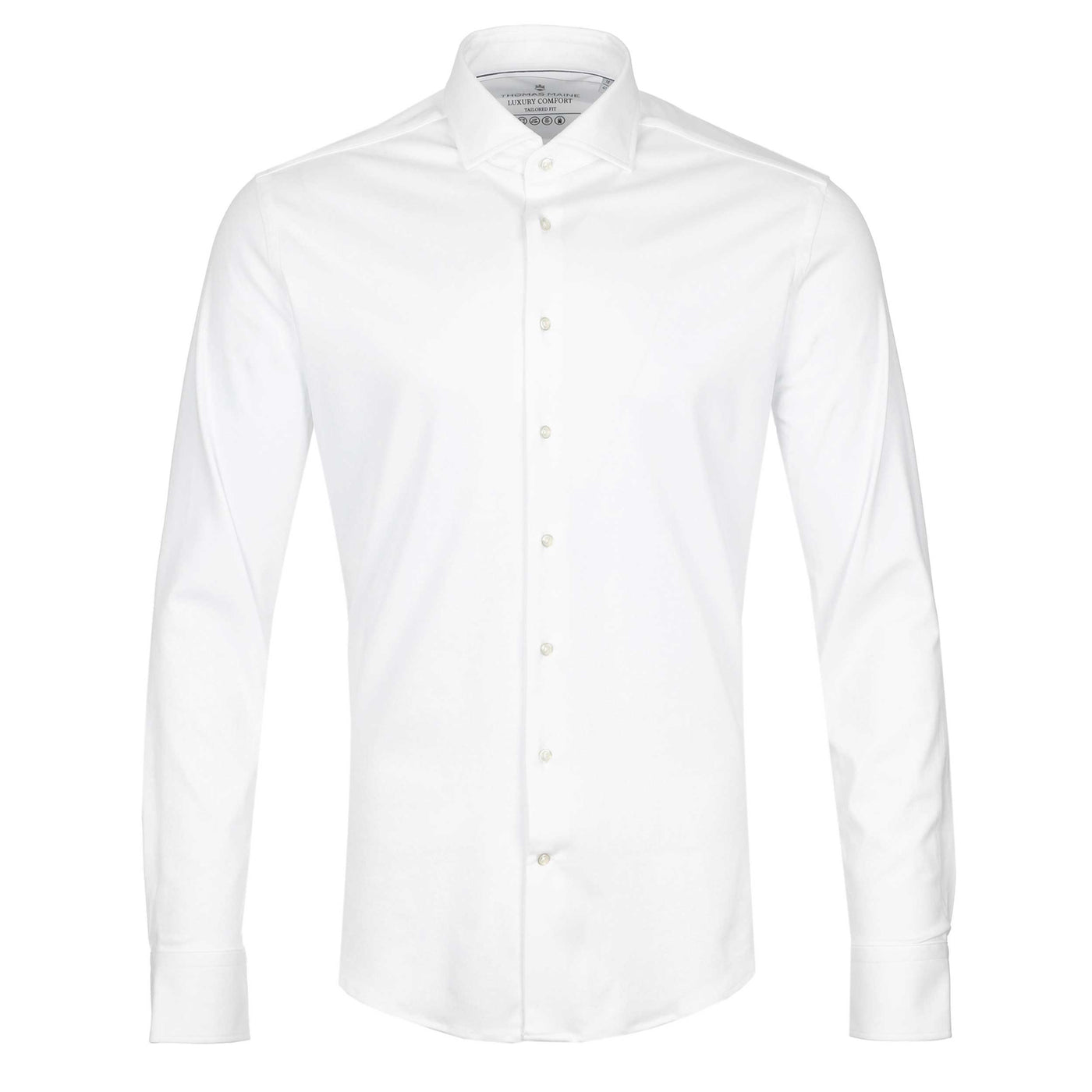 Thomas Maine Roma Modern Stretch Shirt in White