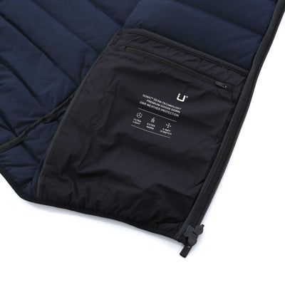 UBR Sonic Vest Gilet in Navy Detail