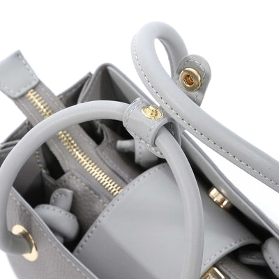 Valentino Bags Alexia Mini Shopper Ladies Bag in Grey Fastening