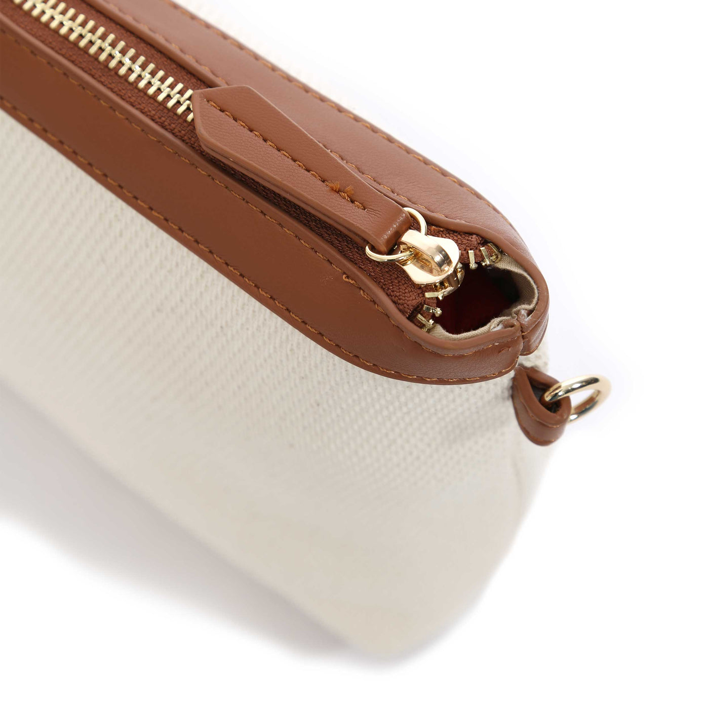 Valentino Bags Covent Ladies Beach Bag in Natural & Tan Zip