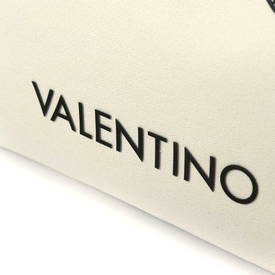 Valentino Bags Leith RE Ladies Mini Tote Bag in Natural & Black Logo