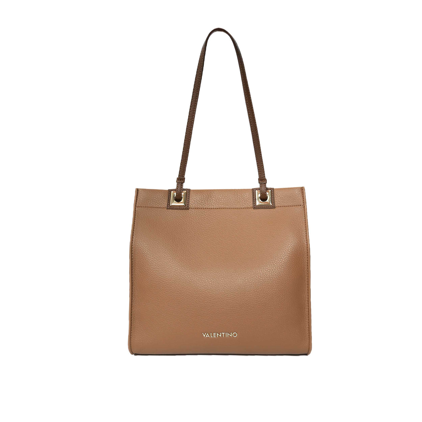 Valentino Bags Post RE Shopper Bag in Camel Front