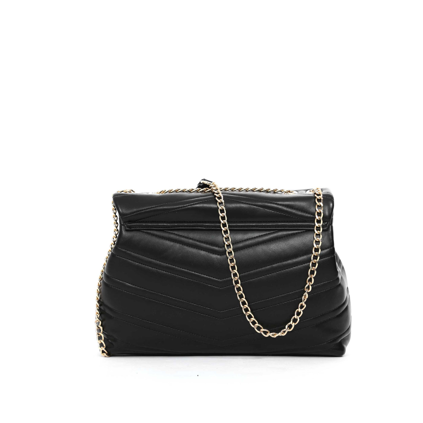 Valentino Bags Privilege Large Shoulder Bag in Black Back