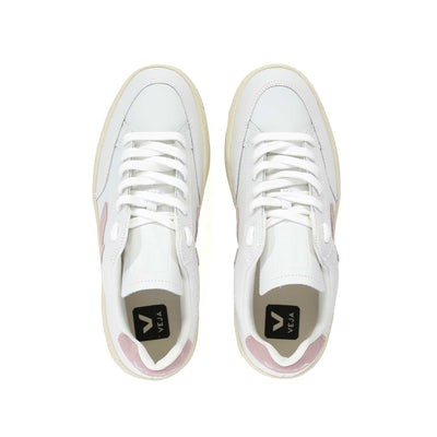 Veja V-12 Ladies Trainer in Extra White & Babe Birdseye