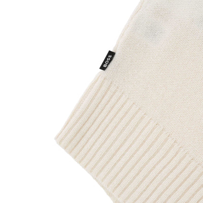 BOSS Maglio Knitwear in Open White Logo