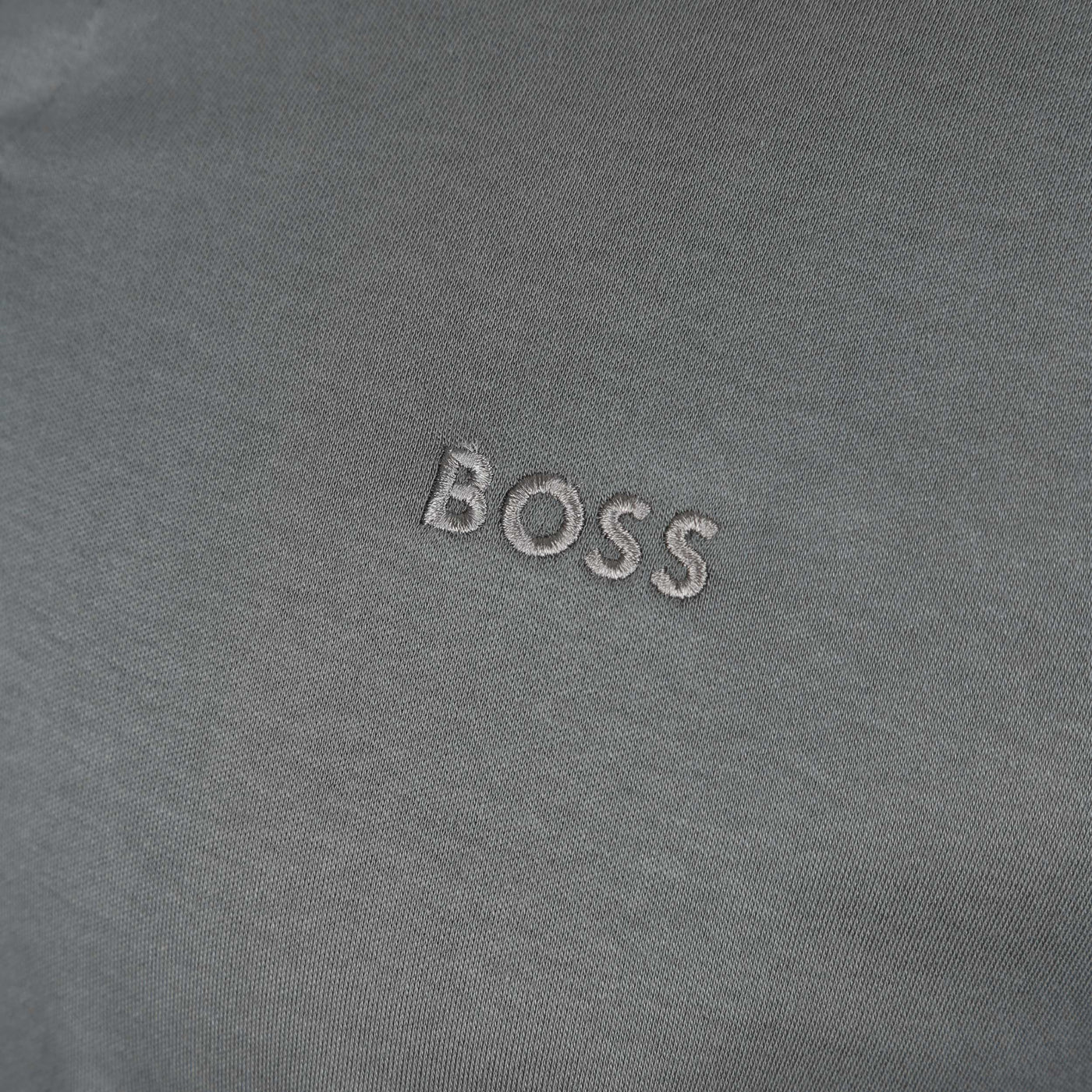 BOSS Pirol Long Sleeve Polo Shirt in Dark Grey