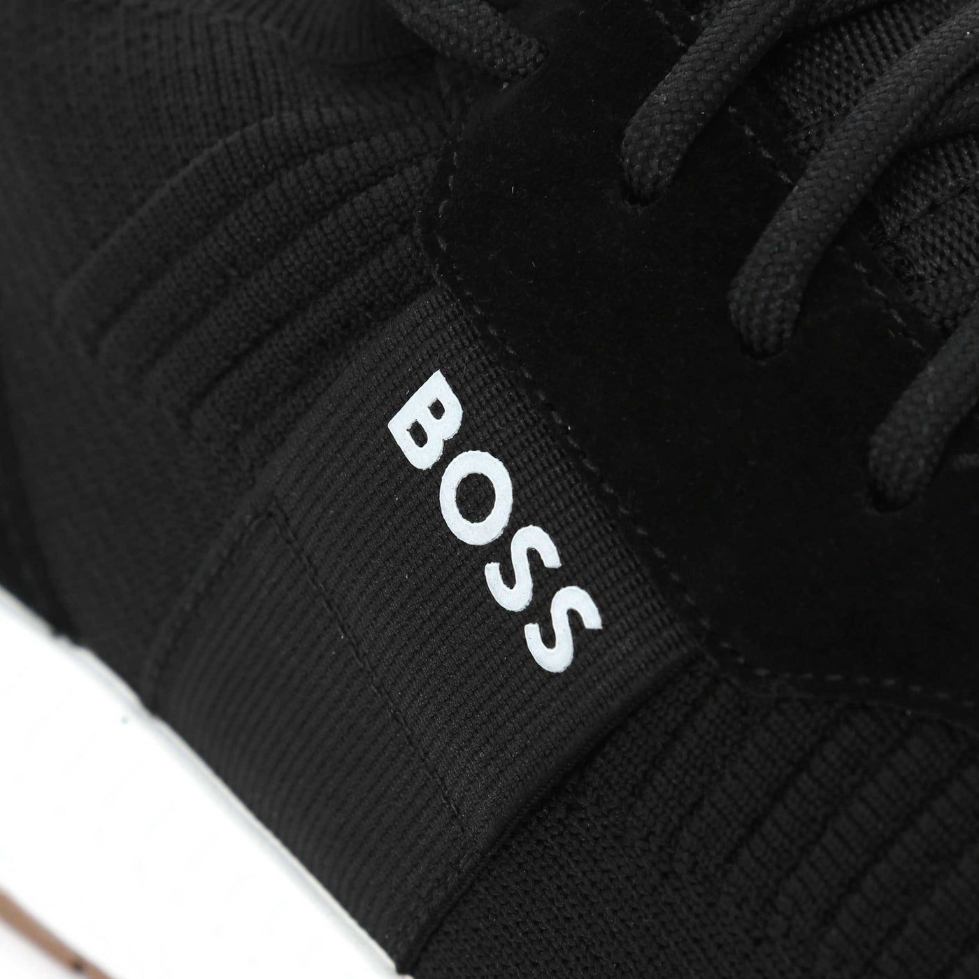 BOSS Titanium Runn knstA Trainer in Charcoal Black