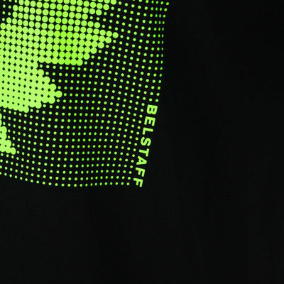 Belstaff Optic T Shirt in Black and Neon Yellow