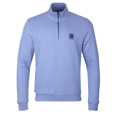 Belstaff Quarter Zip Sweat Top in Mauve