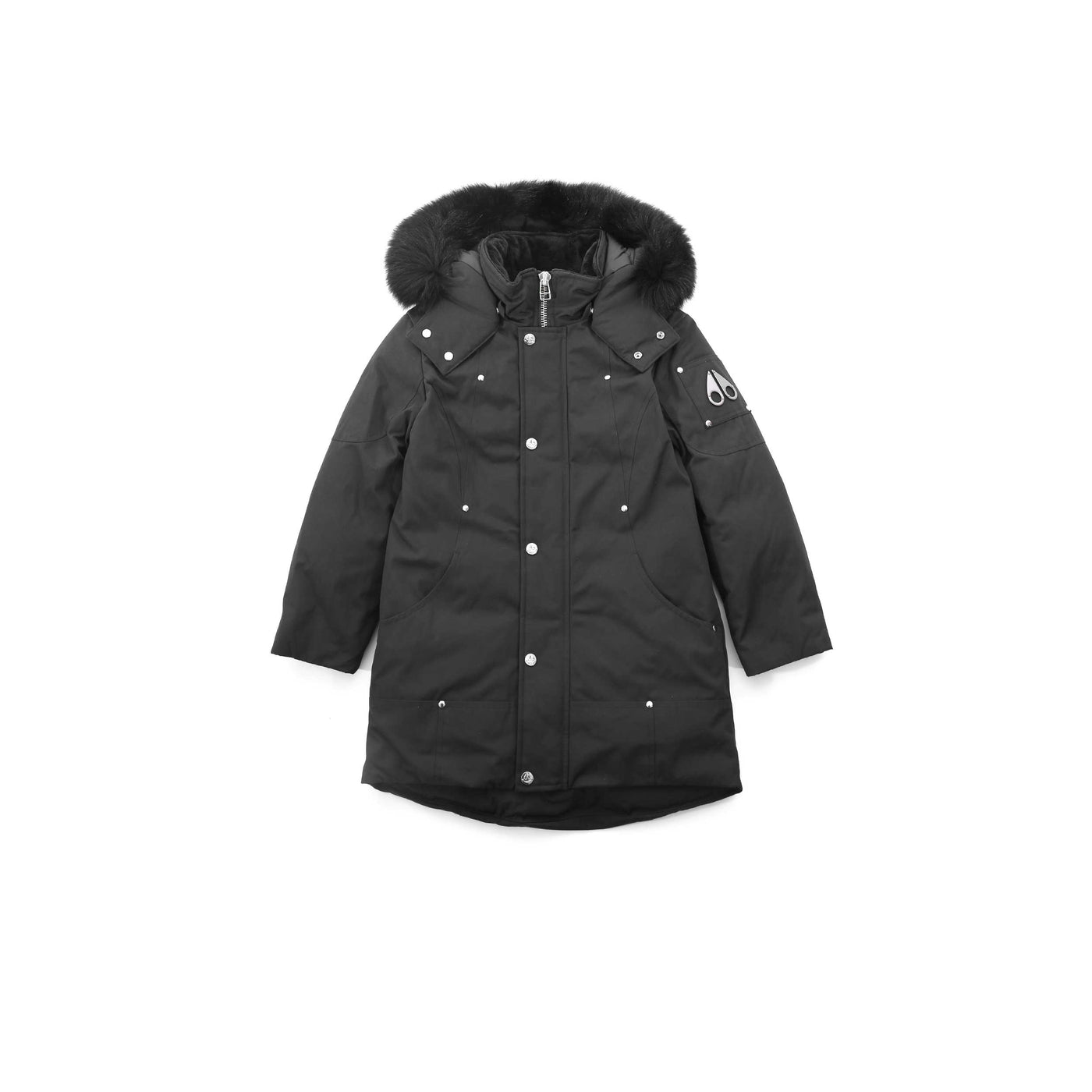 Moose Knuckles Kids Unisex Parka in Black