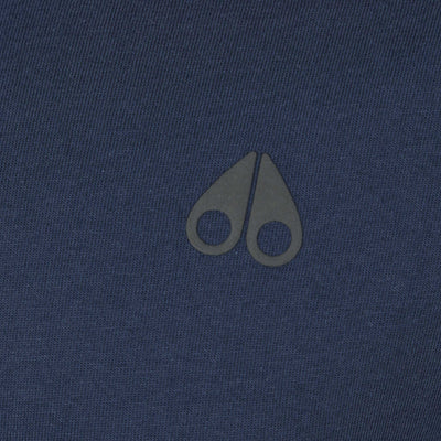 Moose Knuckles Satellite T Shirt in Navy Logo