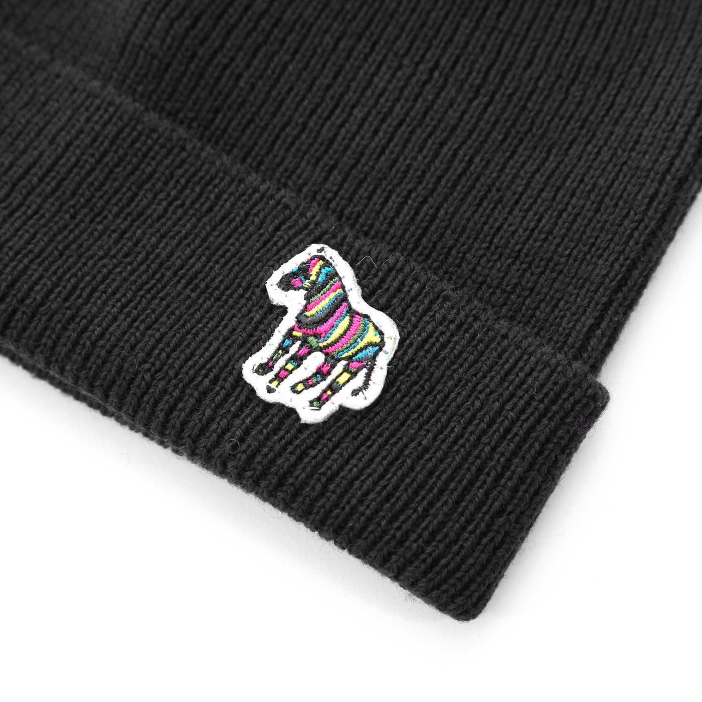 Paul Smith Beanie Hat in Black Logo