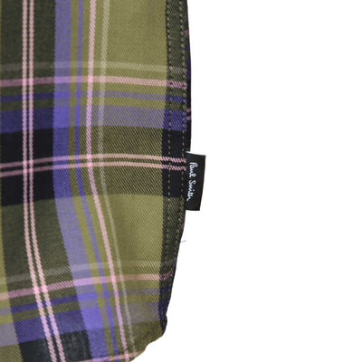 Paul Smith Check Shirt in Khaki Logo Tab